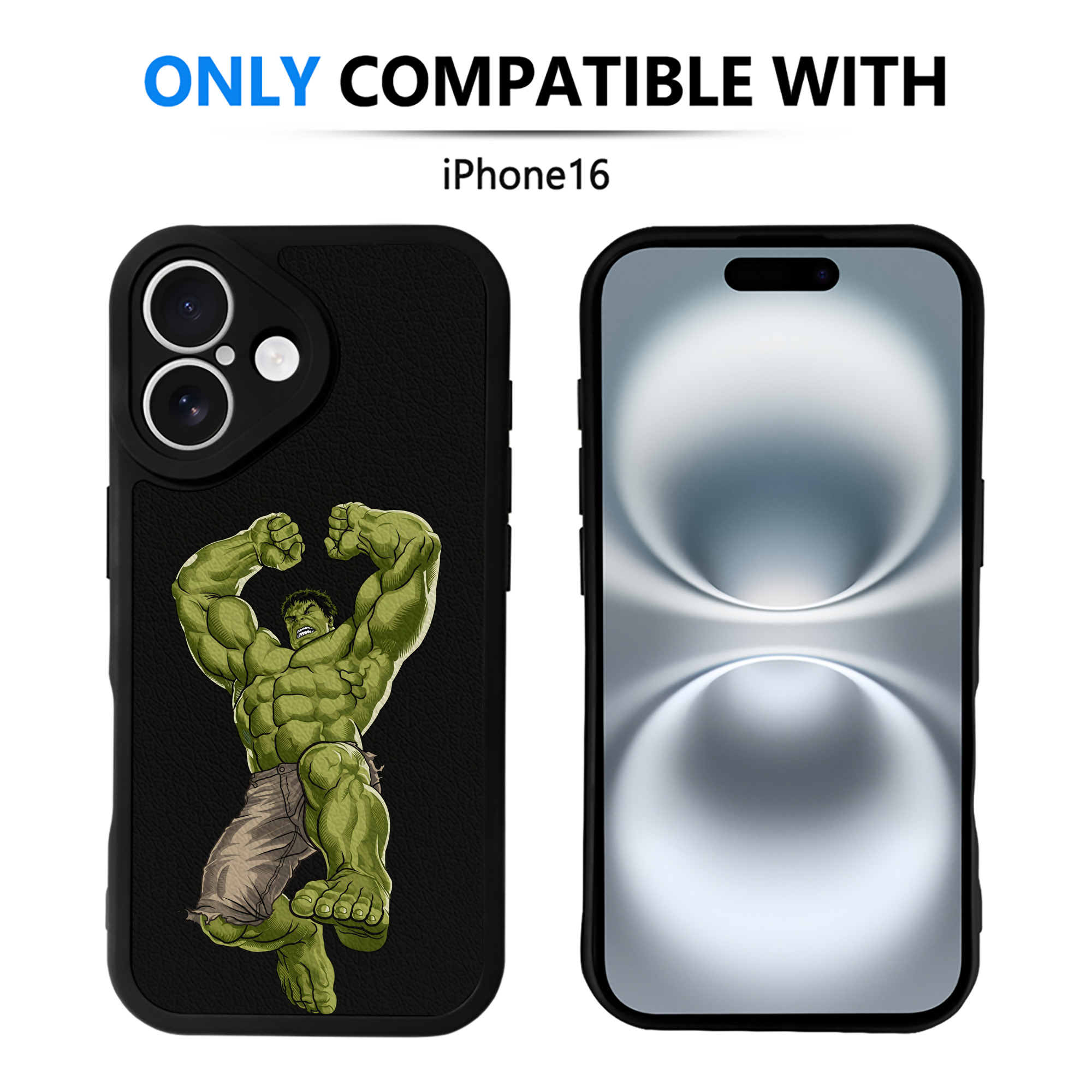 （画像用） アベンジャーズ The Avengers 【iPhone 16シリーズ対応】シリコンスマホケース（レザー調） 材質：シリコン